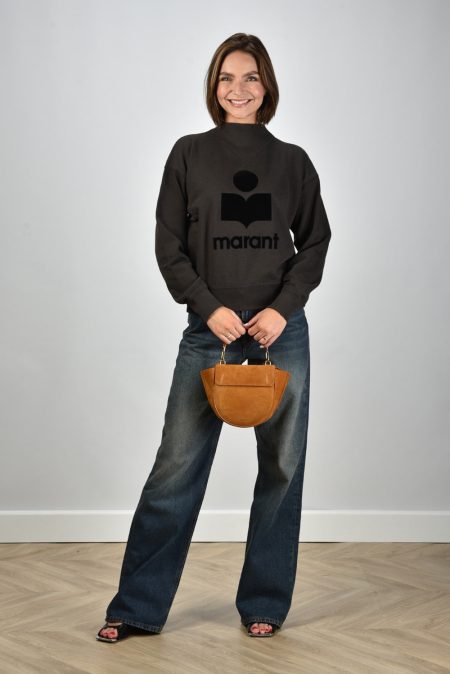 Marant Etoile trui Moby SW0003FA-A1M07E faded black