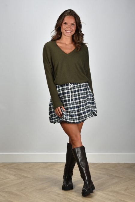 Les Tricots de Lea trui Monjakoe 37049 khaki