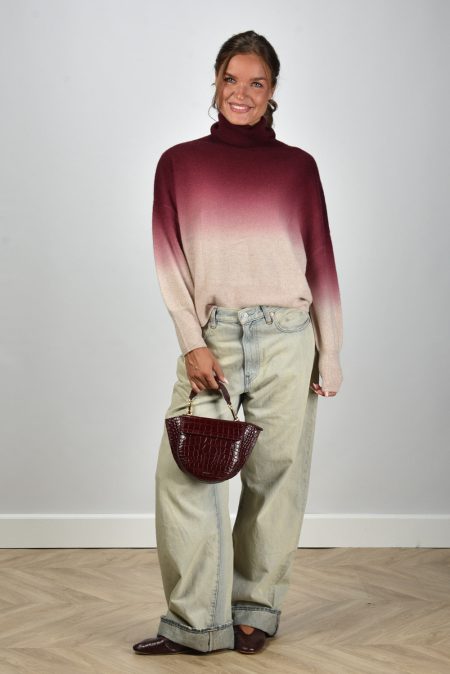 Les Tricots de Lea trui Myprincess 37057 burgundy