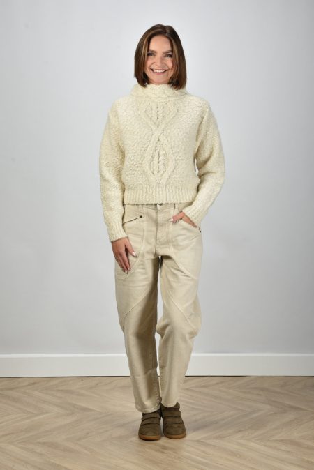 Isabel Marant trui Romane PU0694FA-C3L07I ecru
