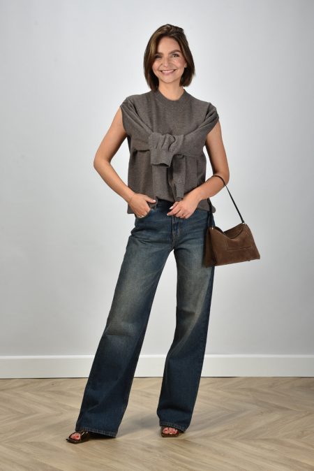 RÓHE trui 416-23-318 mud melange