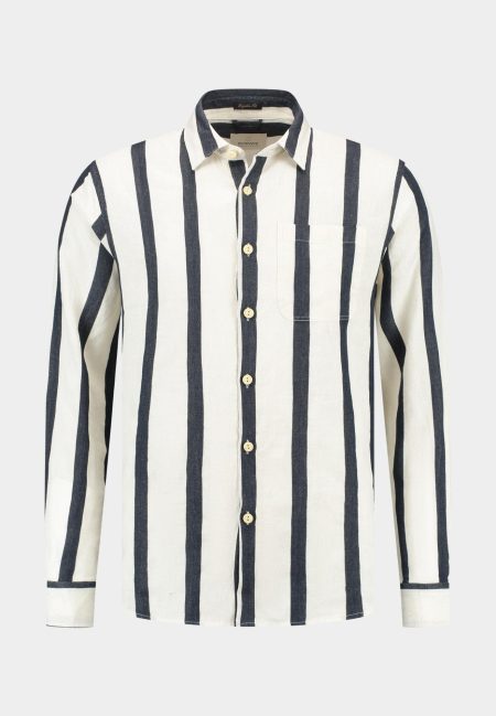 Dstrezzed Casual hemd lange mouw Blauw Miller Shirt 303806-SS25/649