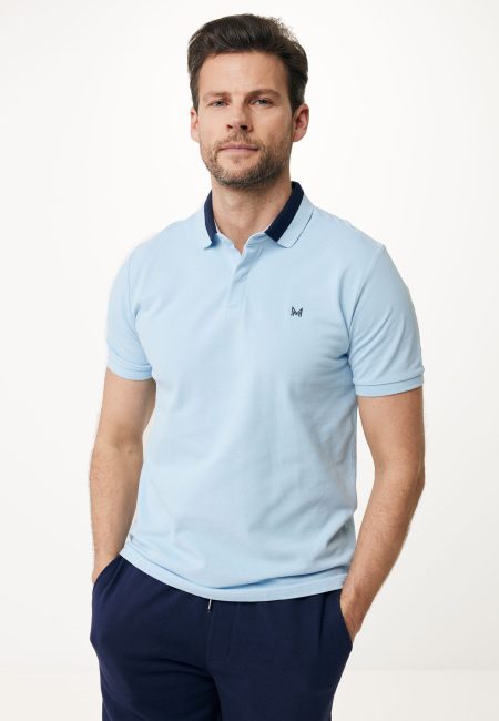 Korte Mouwen Polo Blauw