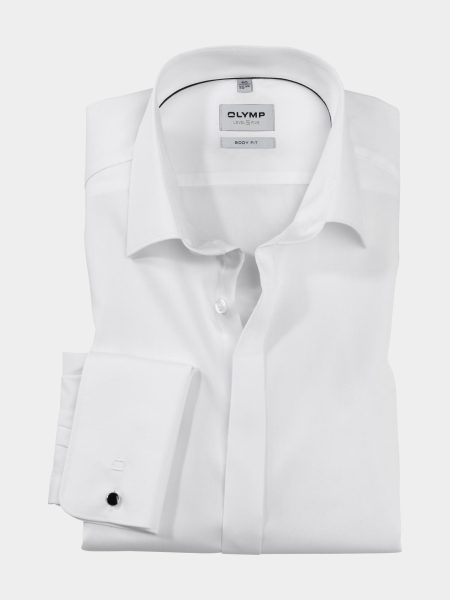 Olymp Smoking overhemd Wit 1276/70 Hemden 127670/00
