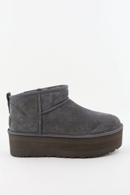 UGG enkellaarsjes Classic Ultra Mini Platform 1135092 charcoal