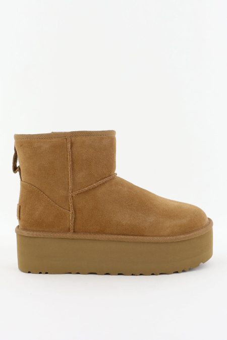 UGG enkellaarsjes Classic Mini Platform 1134991 chesnut