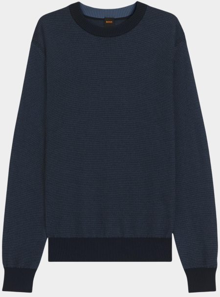 BOSS Orange Pullover Blauw Klapok 10274222 01 50548673/404