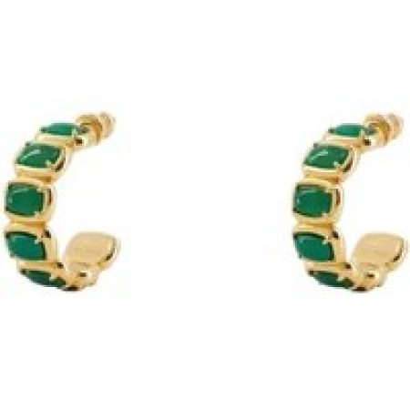 Ivi Oorbellen - Small Toy Earring - Gold Green Onyx - Or in gold