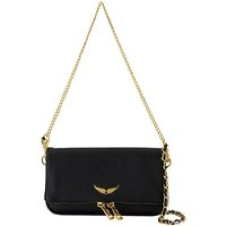 Zadig & Voltaire Hobo bags - Rock Nano Wallet On Chain - Leather - Black in zwart