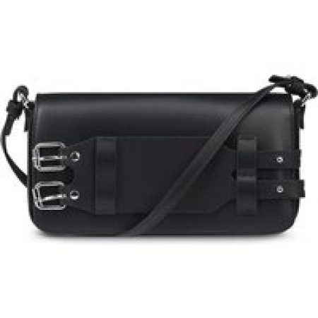 MM6 Maison Margiela Hobo bags - Structured Black Bag With Unique Buckle Detail in zwart