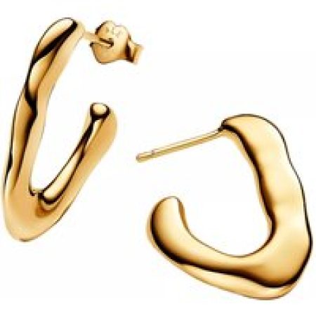 Pandora Oorbellen - 14k Gold-plated hoop earrings in gold