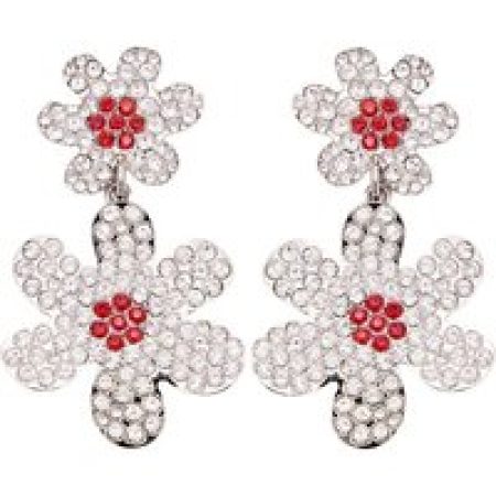 Marni Oorbellen - Flower Pendant Earrings in silver