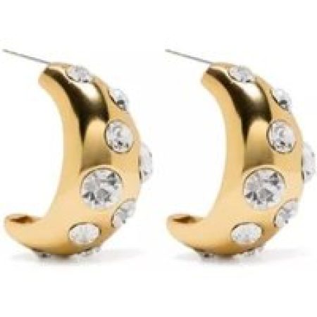 Blumarine Oorbellen - Crystal Embellishment Earrings in gold