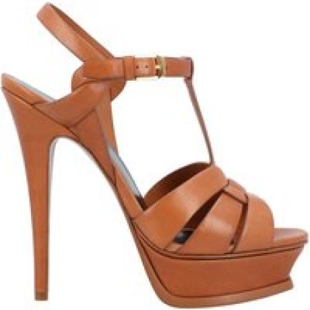 Saint Laurent Sandalen - Tribute Leather Sandals Brown in bruin