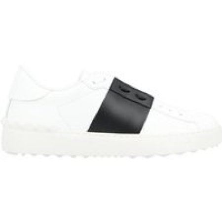 Valentino Garavani Low-Top Sneakers - Calfskin Sneakers With Contrasting Bands And Rubbe in wit