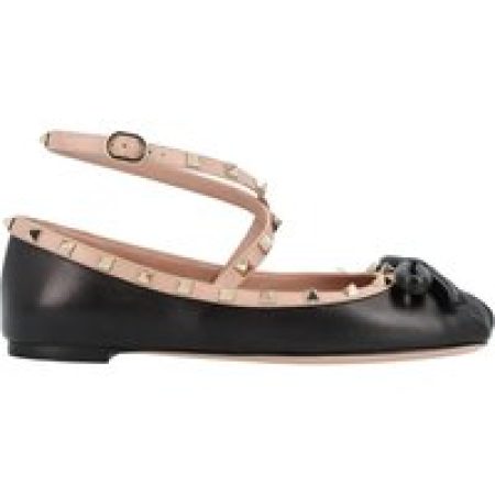 - Rockstud Ballet Flats Black in zwart