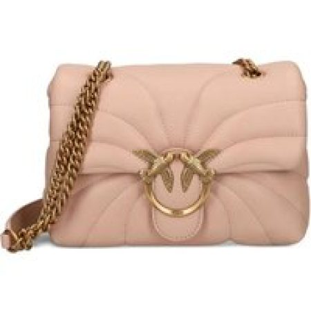 Pinko Hobo bags - Quilted Bag With Circular Clasp And Chain Strap in roze