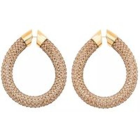 Paco Rabanne Oorbellen - Tube Mesh Earrings in gold