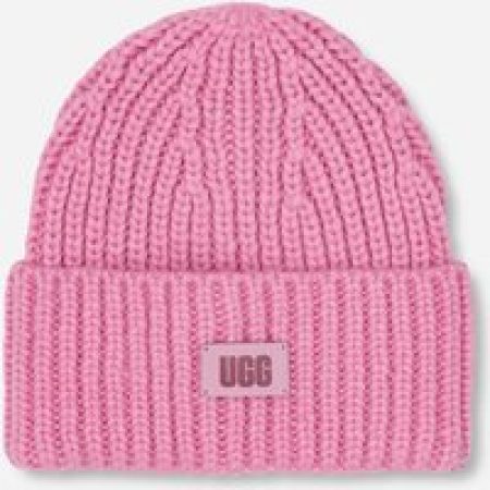 UGG® Grofgebreide geribbelde muts voor Grote Kinderen in Rose Quartz