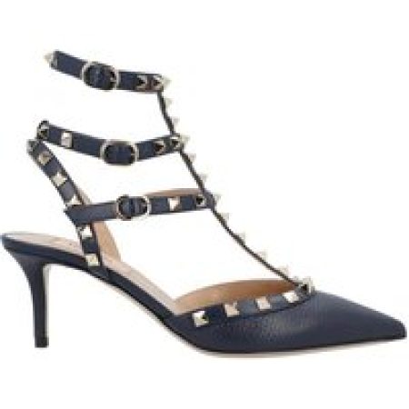 Valentino Garavani Hoge hakken - Rockstud Leather Pumps in zwart