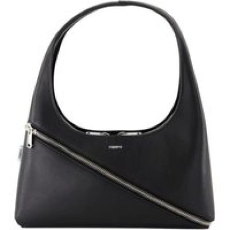 Coperni Hobo bags - Zip Handbag - Leather - Black in zwart