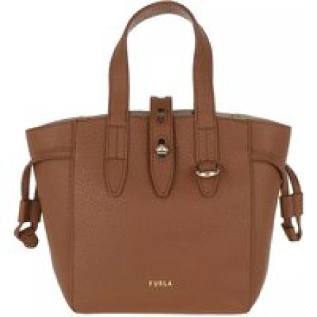 Furla Totes - Furla Net Mini Tote in cognac