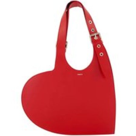 Coperni Hobo bags - Belt Heart Shoulder Bag - Leather - Red in rood