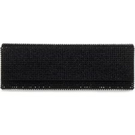 Amina Muaddi Clutches - Black Silk Satin Clutch in zwart