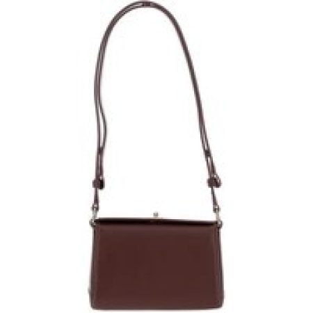 Plan C Hobo bags - Burgundy Smooth Grain Calfskin Mini Shoulder Bag in rood