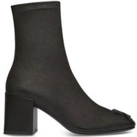 Courrèges Boots - Black Ankle Boots With Square Toe in zwart