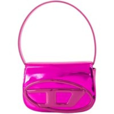 Diesel Hobo bags - 1Dr Shoulder Bag - Leather - Fushia in roze