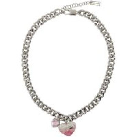 Marc Jacobs Kettingen - Heart Balloon Pave Necklace - Metal - Silver in silver