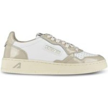 Autry Low-Top Sneakers - Low-Top Sneakers Combining Smooth And Patent Leath in wit