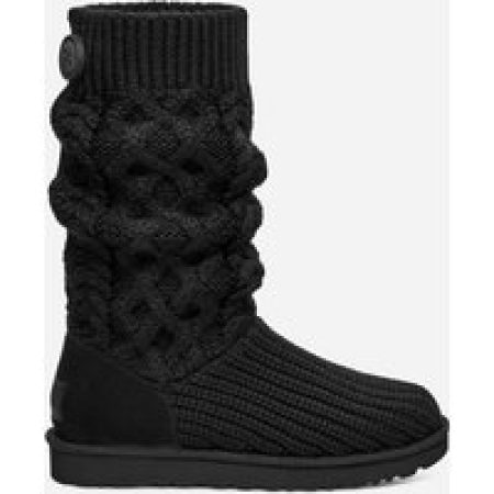 UGG® Classic Cardi-laars met kabelpatroon in Black