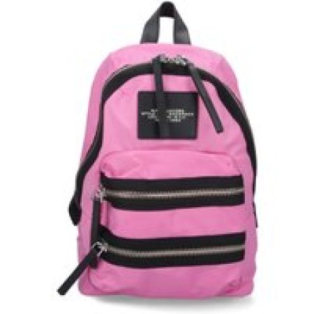 Marc Jacobs Rugzakken - Medium Pink Nylon Backpack With Leather Accents in roze
