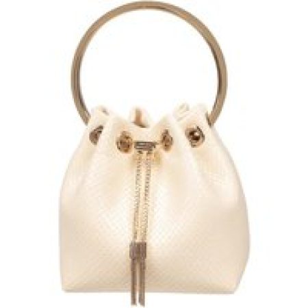 Jimmy Choo Bucket bags - Bon Bon Fuc Snakeskin Print Leather Bag in beige
