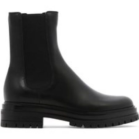 Gianvito Rossi Boots - Black Leather Ankle Boots in zwart