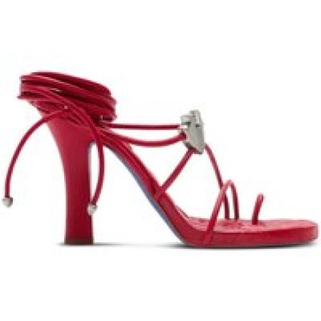 Burberry Sandalen - Strappy Red Lamb Leather Sandals in rood