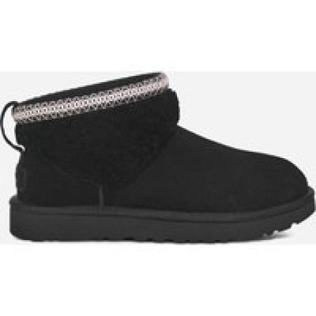 UGG® Classic Ultra Mini Maxi Curly-laars in Black