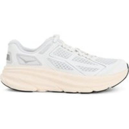 Hoka Low-Top Sneakers - Lightweight Breathable Sneakers With Cushioned Sol in wit