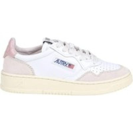 Autry Low-Top Sneakers - Leather And Suede White Sneakers in beige