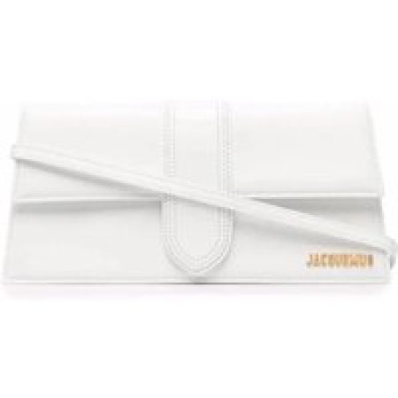 Jacquemus Hobo bags - Le Bambino Long Leather Shoulder Bag in wit