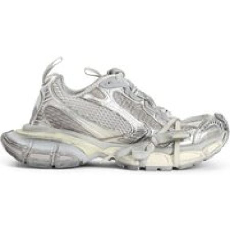 Balenciaga Low-Top Sneakers - Chunky Sole Sneakers With Textured Accents in grijs