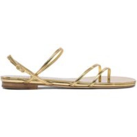 STUDIO AMELIA Sandalen - Gold Leather Sandals With Multiple Straps in beige