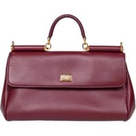 Dolce&Gabbana Crossbody bags - Vintage My Sicily Bag In Bordeaux Leather in rood