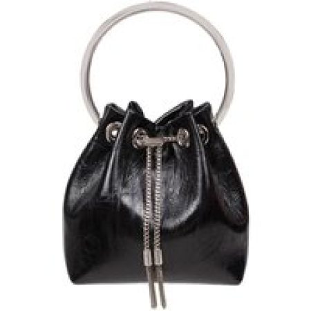 Jimmy Choo Bucket bags - Black Bon Bon Tzz Patent Leather Bag in zwart