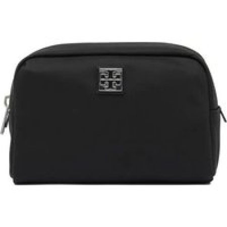 Tory Burch Clutches - Compact Structured Pouch With Zip Closure in zwart