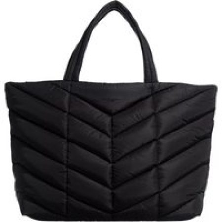 Saint Laurent Shoppers - Puffer Tote in Econyl in zwart