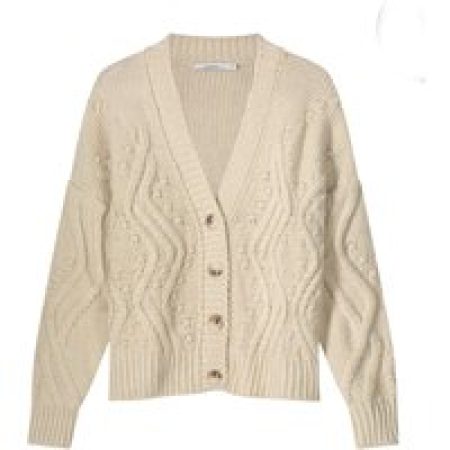 Summum 7s5789-7967 cardigan chunky cable and dots