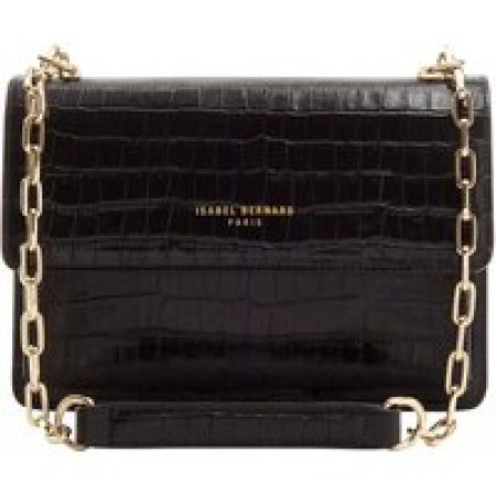 Isabel Bernard Crossbody bags - Femme Forte Valerie Croco Black Calfskin Leather S in zwart